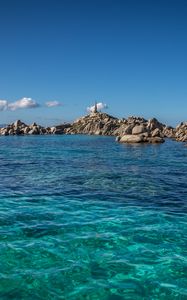 Preview wallpaper bay, sea, coast, rocks, water
