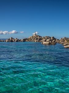 Preview wallpaper bay, sea, coast, rocks, water