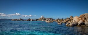 Preview wallpaper bay, sea, coast, rocks, water
