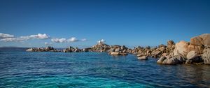 Preview wallpaper bay, sea, coast, rocks, water