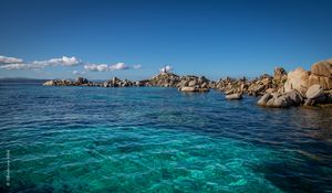 Preview wallpaper bay, sea, coast, rocks, water