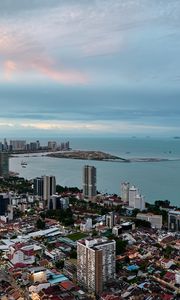 Preview wallpaper bay, sea, island, city
