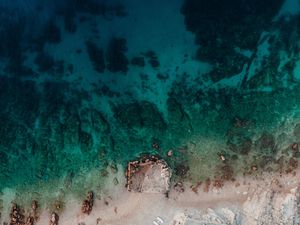 Preview wallpaper beach, aerial view, coast