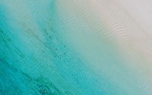 Preview wallpaper beach, aerial view, shore, waves