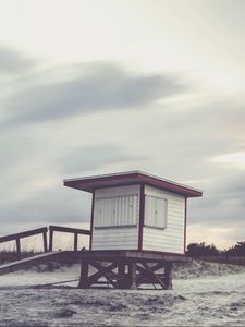 Preview wallpaper beach, building, sand