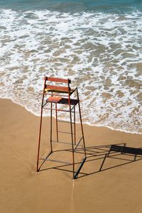 Preview wallpaper beach, chair, sea, water, sand