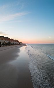 Preview wallpaper beach, coast, sea, rocks, landscape