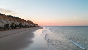 Preview wallpaper beach, coast, sea, rocks, landscape