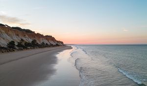 Preview wallpaper beach, coast, sea, rocks, landscape