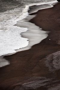 Preview wallpaper beach, coast, sea, waves, sea foam, nature