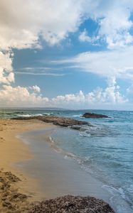 Preview wallpaper beach, horizon, coast, sand