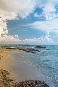 Preview wallpaper beach, horizon, coast, sand