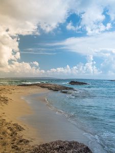 Preview wallpaper beach, horizon, coast, sand