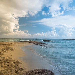 Preview wallpaper beach, horizon, coast, sand