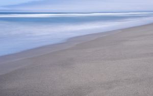 Preview wallpaper beach, horizon, sand, coast, sea