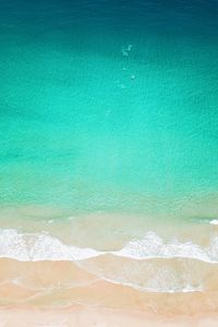 Preview wallpaper beach, ocean, aerial view, wave, surf