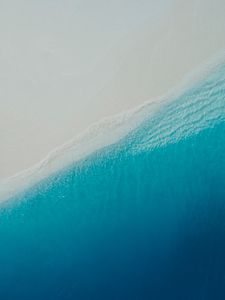 Preview wallpaper beach, ocean, aerial view, water, surf