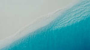 Preview wallpaper beach, ocean, aerial view, water, surf