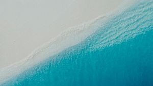 Preview wallpaper beach, ocean, aerial view, water, surf