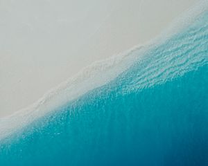 Preview wallpaper beach, ocean, aerial view, water, surf