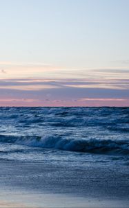 Preview wallpaper beach, ocean, sand, horizon