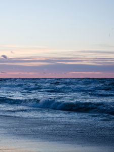 Preview wallpaper beach, ocean, sand, horizon