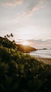 Preview wallpaper beach, ocean, sunset, summer, landscape