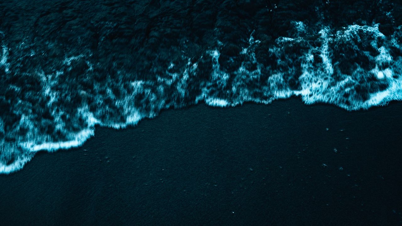 Wallpaper beach, ocean, wave, water, surf, aerial view