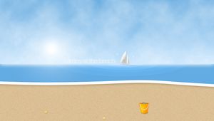 Preview wallpaper beach, one day on the beach, sailing, waves, sand, sun