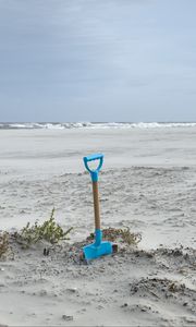 Preview wallpaper beach, sand, paddle, sea, landscape