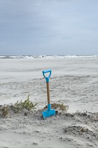 Preview wallpaper beach, sand, paddle, sea, landscape