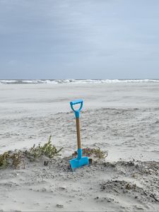 Preview wallpaper beach, sand, paddle, sea, landscape