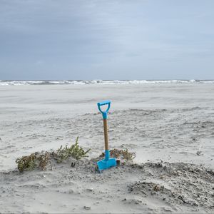 Preview wallpaper beach, sand, paddle, sea, landscape