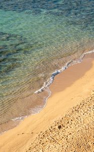 Preview wallpaper beach, sand, sea, waves, landscape