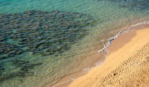 Preview wallpaper beach, sand, sea, waves, landscape