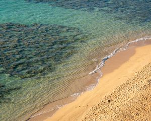 Preview wallpaper beach, sand, sea, waves, landscape