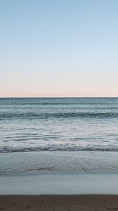 Preview wallpaper beach, sand, sea, coast, horizon