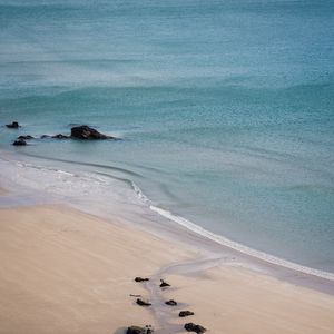 Preview wallpaper beach, sand, sea, waves, summer