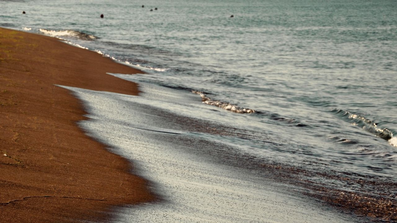Wallpaper beach, sand, sea, waves, water