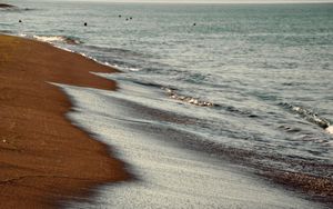 Preview wallpaper beach, sand, sea, waves, water