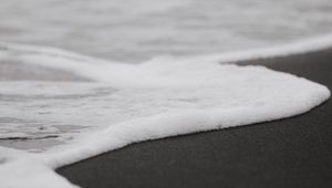 Preview wallpaper beach, sand, sea, waves, water, foam