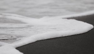 Preview wallpaper beach, sand, sea, waves, water, foam