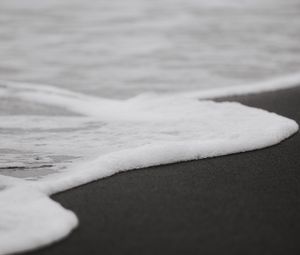 Preview wallpaper beach, sand, sea, waves, water, foam