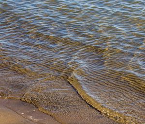 Preview wallpaper beach, sand, sea, water, waves