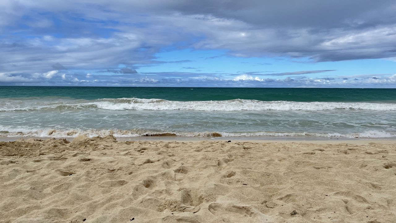 Wallpaper beach, sand, sea, waves, water, landscape