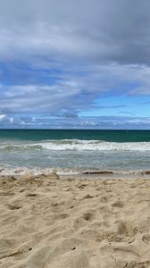 Preview wallpaper beach, sand, sea, waves, water, landscape