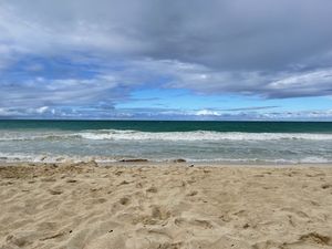Preview wallpaper beach, sand, sea, waves, water, landscape