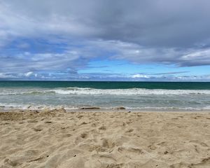 Preview wallpaper beach, sand, sea, waves, water, landscape