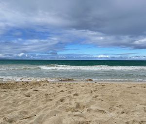 Preview wallpaper beach, sand, sea, waves, water, landscape