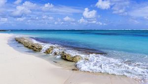 Preview wallpaper beach, sand, sea, ocean, water